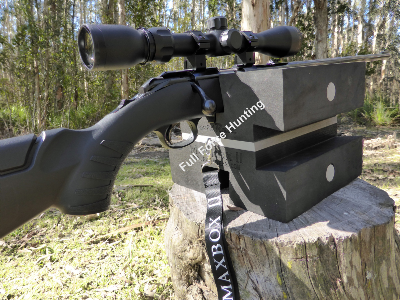 MaXbox II Gun Rest Rifle Shotgun Stand Hunting Vehicle