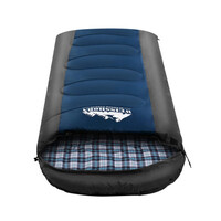 Weisshorn Sleeping Bag Bags Single Camping Hiking -20°C to 10°C Tent Winter Thermal Navy