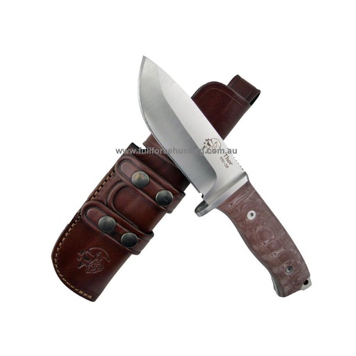 Thor  J & V Knives Brown Handle Utility Knife 1217-714