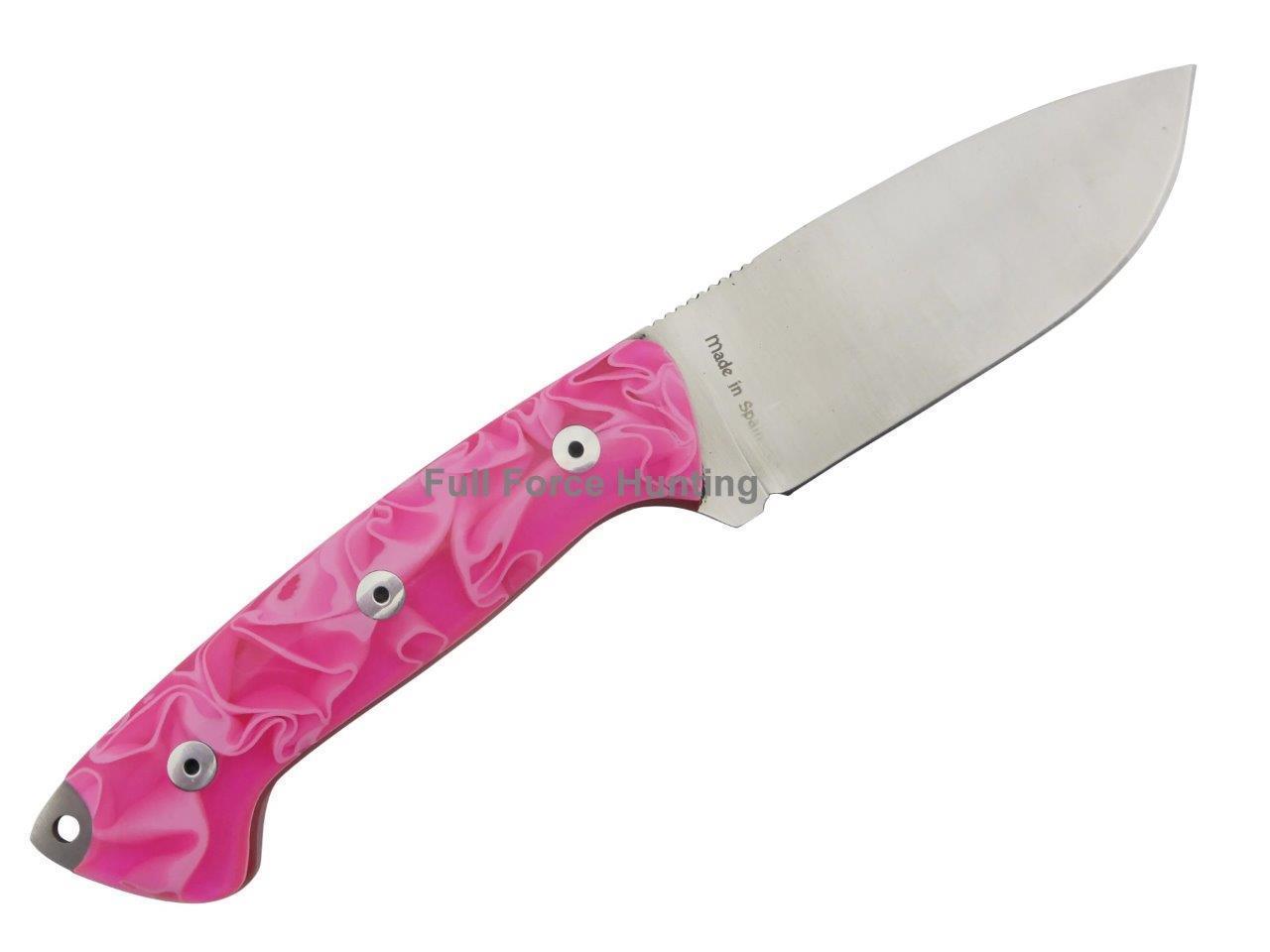 J&V Adventure Knives Axarquia Pink Knife Full Tang Fixed Blade Hunting Camper eBay