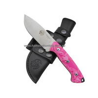 Axarquia Pink Heavy Duty Knife Leather Sheath J V Adventure