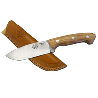 J&V Knives Axarquia Olive Wood Heavy Duty Knife Leather Sheath