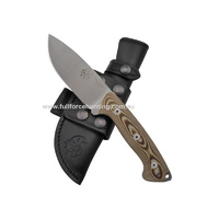 Axarquia Light Brown Micarta Heavy Duty Knife Leather Sheath | J V Adventure Knives