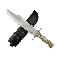 J & V Adventure Knives Handmade Ram Horn Bowie Hunting Knife