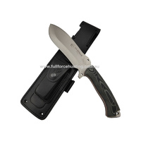 J&V Adventure Knives Gladius Black & Grey Micarta Bush Survival Knife