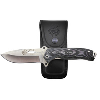 J&V Adventure Knives - SV-3 Black Folder Pocket Knife with Liner Lock