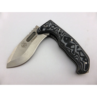 J&V Adventure Knives Titan Folding Knife Tactical Black Micarta