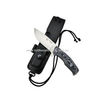 J&V Adventure Knives Outlander Knife Black & Grey