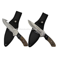 Burl Fixed Blade Knife Gut Hook Winchester Hunting Camping Survival