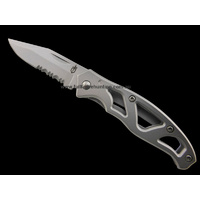 Gerber Mini Paraframe Serrated Edge Folding Knife Bonus Carry Clip