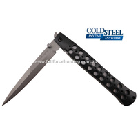 COLD STEEL Large 6" Ti-Lite Stiletto with Black 7075 Aluminium Handle