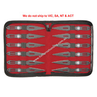 Defender #5731 Black Spider 5.5" Throwing Knives 12 Pce Set with Case