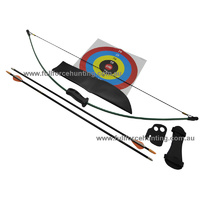 Bear 1st Shot Youth Recurve Archery Set Right | Left Handed Dk Green