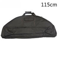 Black 115cm Compound Bow Bag with External Pockets & Back Straps