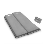 Weisshorn Self Inflating Mattress Camping Sleeping Mat Air Bed Pad Double Coffee 10CM Thick