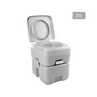 Weisshorn 20L Portable Outdoor Camping Toilet - Grey
