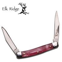 Elk Ridge ER-211PK Pink Gentleman's 2 Blade Folding EDC Knife
