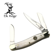 Elk Ridge ER-323WP Pearl Stockman 3 Blade Folding EDC Knife