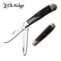 Elk Ridge ER-938BK Trapper 2 Blade Manual Folding Knife