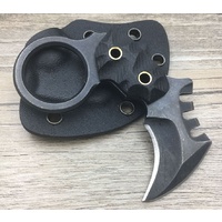 Mini Black Stonewash Karambit with Kydex Sheath
