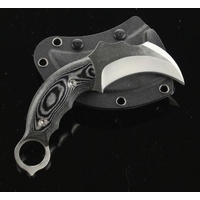 Karambit with Black Micarta Handle and Kydex Sheath