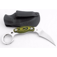 D2 Karambit Green Micarta with Kydex Sheath Collectors Edition Gift Boxed