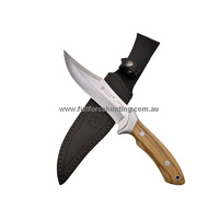Joker Antelope CO-01 Fixed Blade Bowie Knife Olive Wood Handle