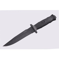 Kizlyar SH-8 Black Blade with Elastron Handle & Leather Sheath