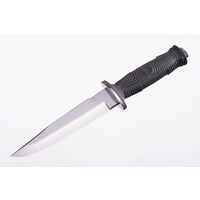 Kizlyar SH-8 Polished Blade with Elastron Handle & Leather Sheath
