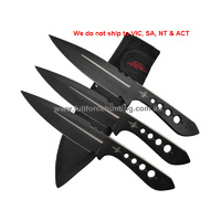 Kit Rae KR0061 Aircobra Black Triple Throwing Knives United Cutlery