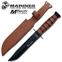 MTech MT-122MR Marines 12" Part Serrated Fixed Blade Knife