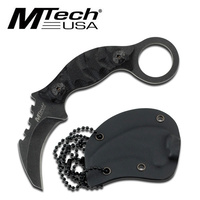 MTech MT-20-33 Fixed Blade Stonewash Karambit Neck Knife