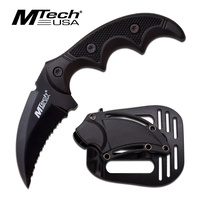 MTech MT-20-63BK Black Tactical Karambit Knife with Holster Sheath