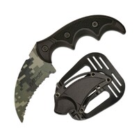 MTech MT-20-63C Camo Tactical Karambit Knife with Holster Sheath