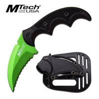 MTech MT-20-63GN Green Tactical Karambit Knife with Holster Sheath