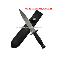 MTech 11.25" Boot Knife MT-20-77GY Black Tactical Fixed Blade