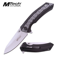 MTech MT-987BK Black 2 Tone 4.5" Aluminium Handle Folding Knife