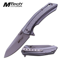 MTech MT-987GY Grey 2 Tone 4.5" Aluminium Handle Folding Knife