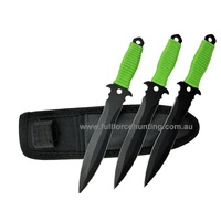 Triple Trouble Undead Zombie 3Pc Throwing Knives Knife Set P12123