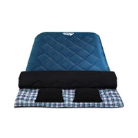 Weisshorn Sleeping Bag Bags Double Camping Hiking -10°C to 15°C Tent Winter Thermal Navy