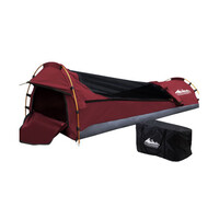 Weisshorn Biker Swag Camping Tent Single Canvas Swags Biking Hiking Beach Red