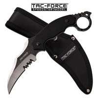 TAC-Force TF-FIX002SW Fixed Blade Karambit Stonewash