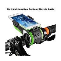 Bike Phone Holder - 6in1 Multifunction Outdoor Bicycle Audio Speaker