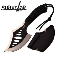 Survivor X-24 Axe 10.5" with Black Wrap Cord Handle & Nylon Sheath
