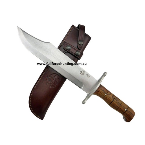 J&V Handmade Bowie Steel Hunting Knife Cocobolo Wood Handle
