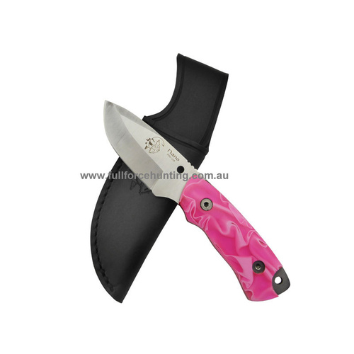 JV Adventure Knives Pink Nano 2 Utility Fixed Blade Knife