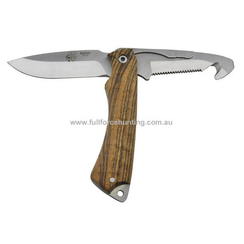 J&V Adventure Knives Rotor Gut Hook & Fixed Blade Utility Skinning Knife