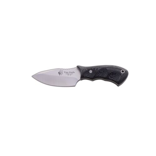 J&amp;V Adventure Knives Tiny Knife 1 Black Micarta Handled Skinning Knife with Kydex Sheath
