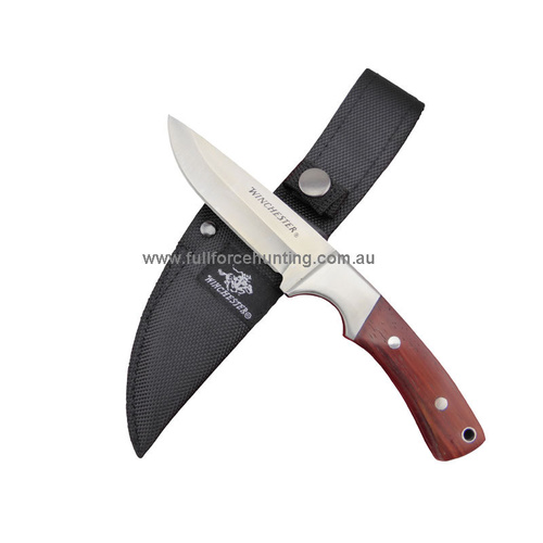 Winchester 8" Wood Fixed Blade Hunting Survival Knife