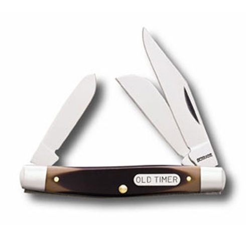 Schrade Old Timer® 34OT Middleman 3 Blade Folding Pocket Knife